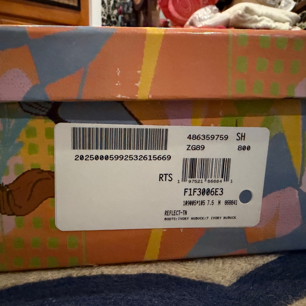 NWT Jeffrey Campbell Reflect TN campus book ivory buck 7.5 - Picture 2 of 7